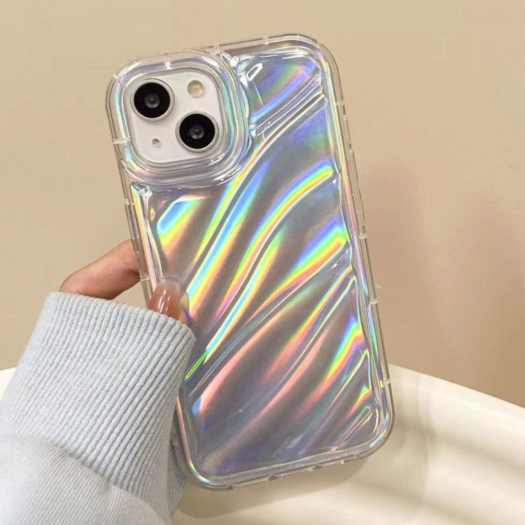 For iPhone 11 Pro Max Laser Sequin Waves TPU Phone Case(Transparent)