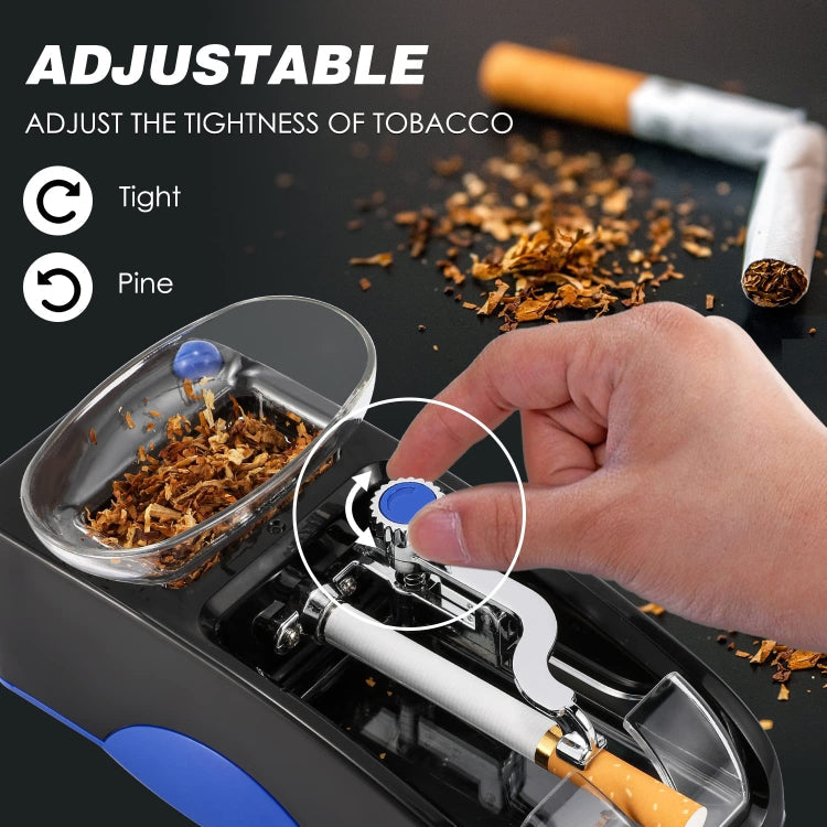 Automatic Electric Cigarette Rolling Machine Cigarette Injector Maker, Diameter: 6.5mm, Power Plug:EU Plug(Red)