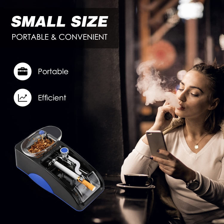 Automatic Electric Cigarette Rolling Machine Cigarette Injector Maker, Diameter: 6.5mm, Power Plug:EU Plug(Red)