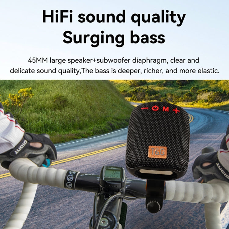 T&G TG-392 Outdoor Bicycle TWS Wireless Bluetooth IPX5 Waterproof Speaker(Red)
