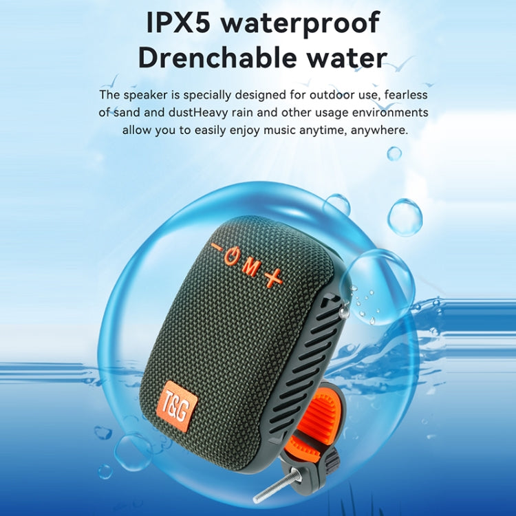T&G TG-392 Outdoor Bicycle TWS Wireless Bluetooth IPX5 Waterproof Speaker(Red)