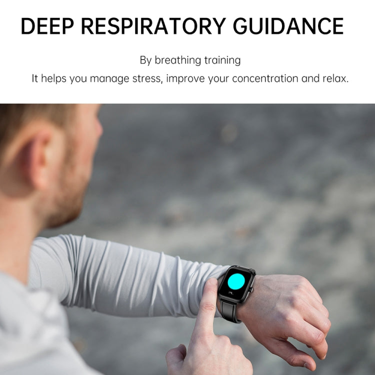 ET540 1.91 inch IP67 Waterproof Silicone Band Smart Watch, Support ECG / Non-invasive Blood Glucose Measurement(Black)