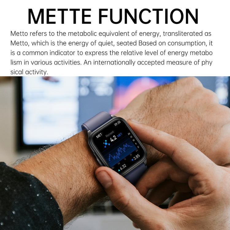 ET540 1.91 inch IP67 Waterproof Silicone Band Smart Watch, Support ECG / Non-invasive Blood Glucose Measurement(Black)