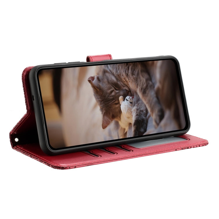 Cat Embossing Pattern Leather Phone Case with Lanyard, For iPhone 14 Pro Max, For iPhone 7 / 8 / SE 2020 / SE 2022, For iPhone 13 Pro Max, For iPhone 13 Pro