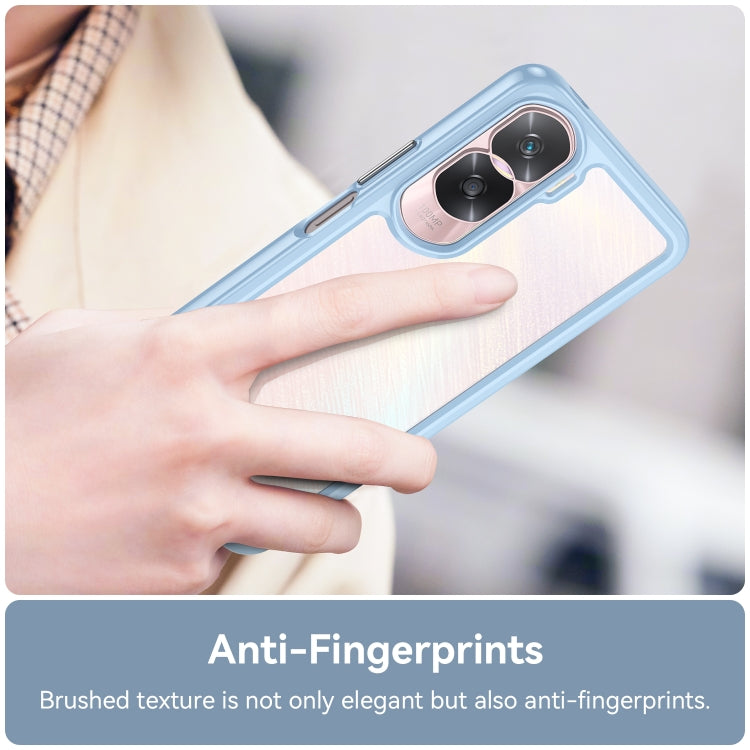 For Honor 90 Lite Colorful Series Acrylic Hybrid TPU Phone Case(Blue)