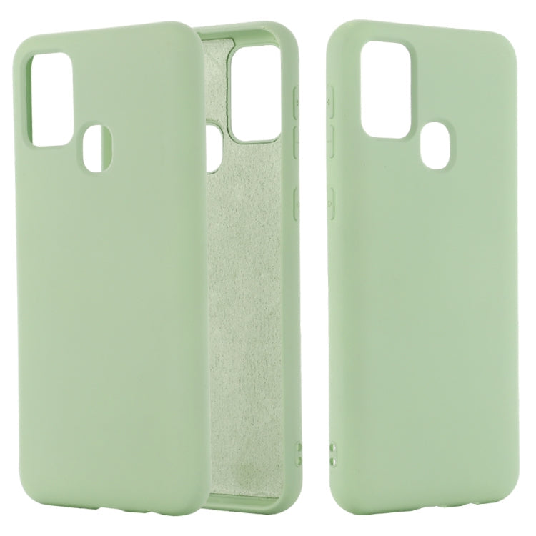 Pure Color Liquid Silicone Shockproof Full Coverage Case, For Samsung Galaxy A21s