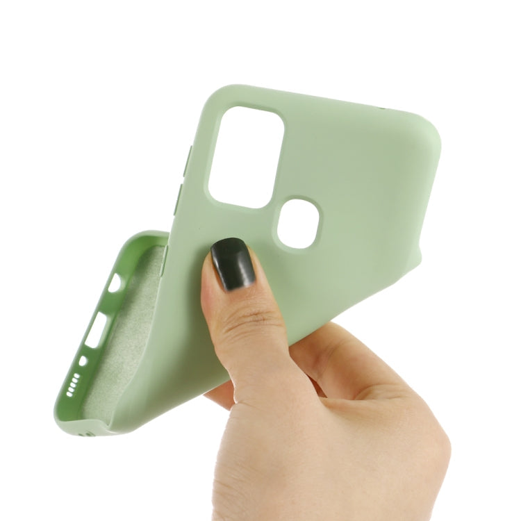 Pure Color Liquid Silicone Shockproof Full Coverage Case, For Samsung Galaxy A21s
