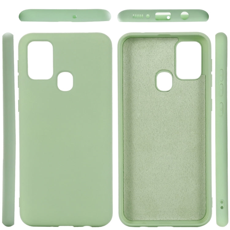 Pure Color Liquid Silicone Shockproof Full Coverage Case, For Samsung Galaxy A21s