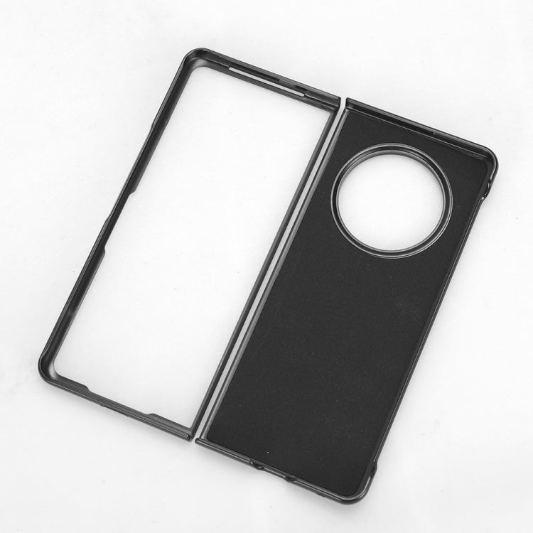 For Tecno Phantom V Fold Wristband Leather Back Phone Case(Black)