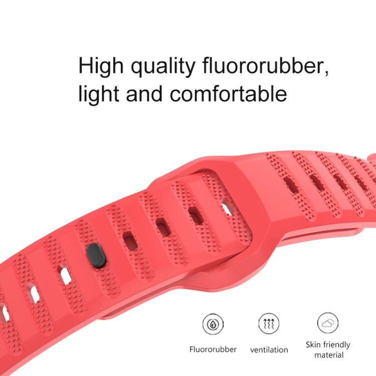 Dot Texture Fluororubber Watch Band, For Apple Watch Ultra 2 49mm, For Apple Watch 8 45mm, For Apple Watch SE 2022 40mm, For Apple Watch 9 45mm