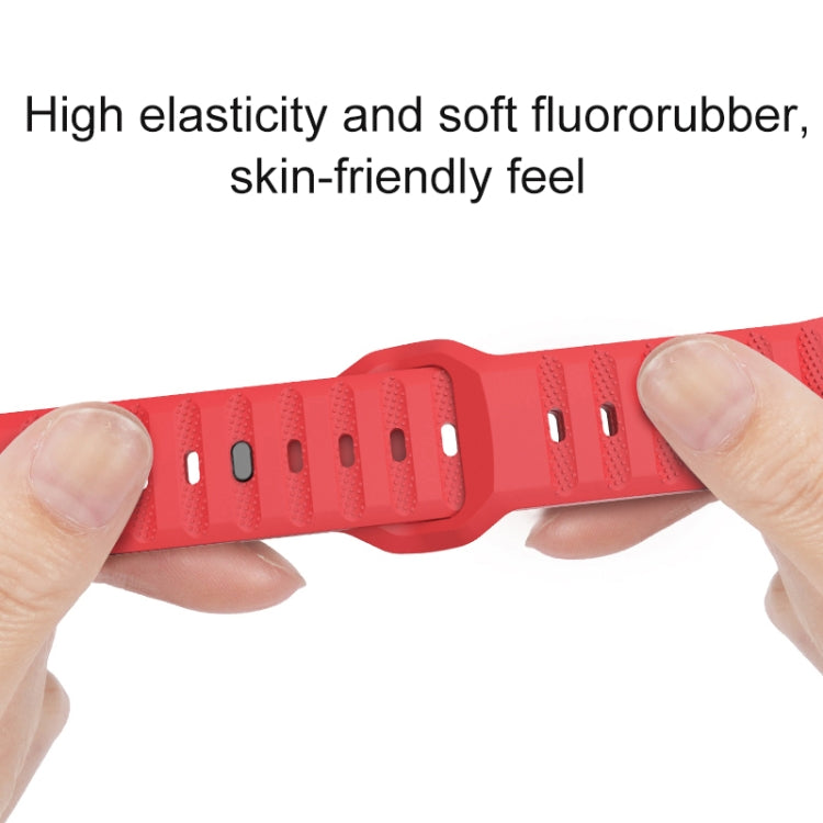 Dot Texture Fluororubber Watch Band, For Apple Watch SE 2022 44mm, For Apple Watch 9 41mm, For Apple Watch 7 41mm, For Apple Watch 7 45mm
