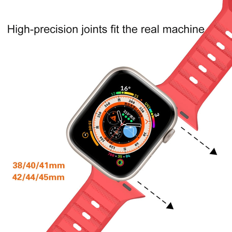 Dot Texture Fluororubber Watch Band, For Apple Watch SE 2022 44mm, For Apple Watch 9 41mm, For Apple Watch 7 41mm, For Apple Watch 7 45mm