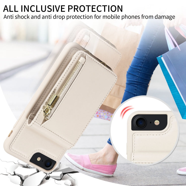 Crossbody Lanyard Zipper Wallet Leather Phone Case, For iPhone SE 2022/ 7 / 8, For iPhone 13 Pro Max, For iPhone 13 Pro, For iPhone 13