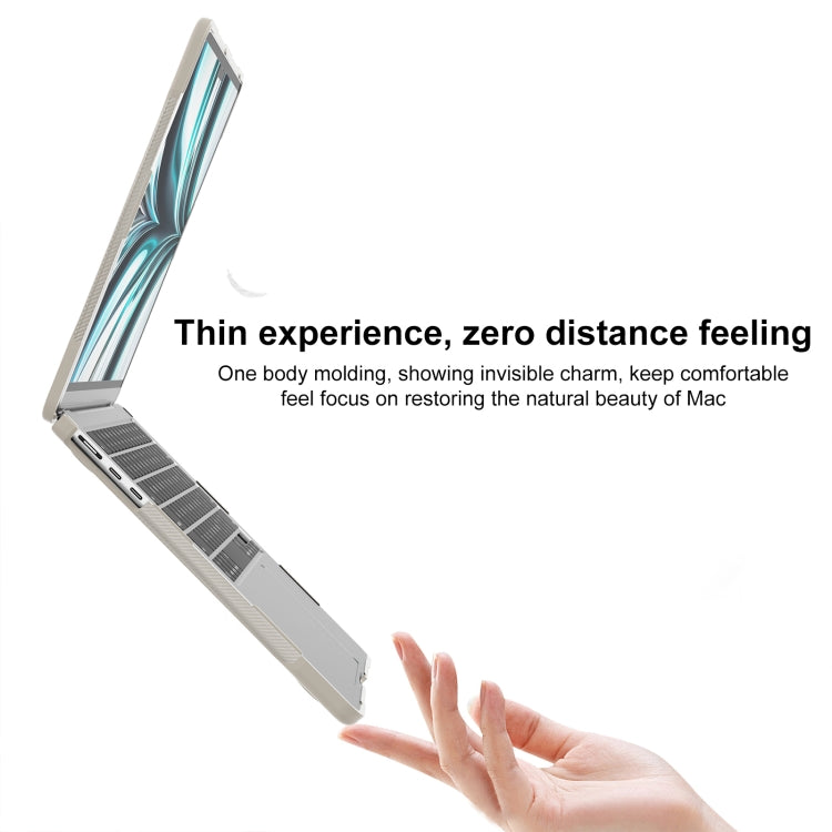 Translucent Laptop Protective Case, For MacBook Air 13.6 inch A2681 2022 / M3 2024 A3113 / M4 2025 A3240