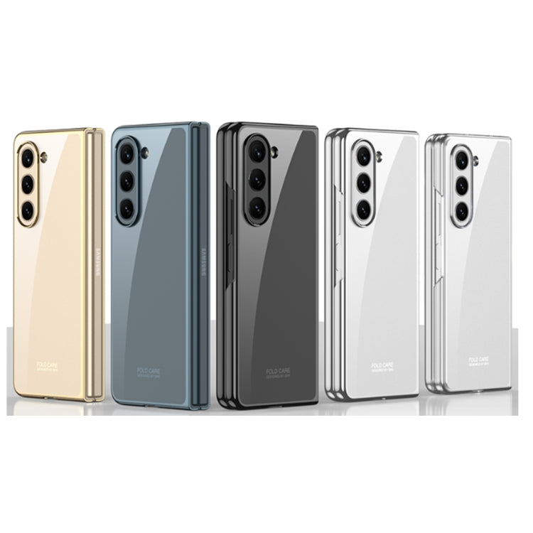For Samsung Galaxy Z Fold5 GKK Phantom Electroplating Full Coverage Phone Case(Silver)