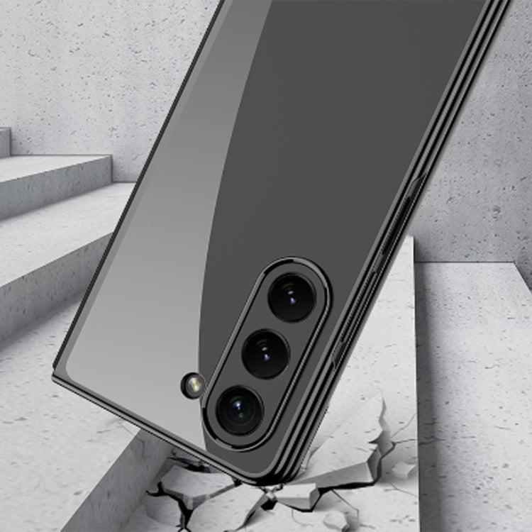 For Samsung Galaxy Z Fold5 GKK Phantom Electroplating Full Coverage Phone Case(Silver)