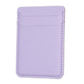 BFK12 R20 Texture Card Bag Mobile Phone Back Sticker(Purple)