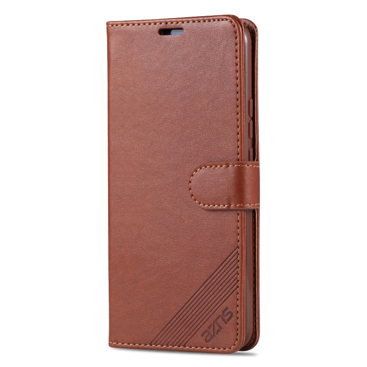 For Huawei Enjoy 10 Plus / P Smart Z AZNS Sheepskin Texture Horizontal Flip Leather Case with Holder & Card Slots & Wallet(Brown)