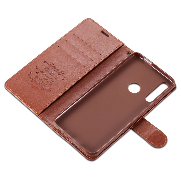 For Huawei Enjoy 10 Plus / P Smart Z AZNS Sheepskin Texture Horizontal Flip Leather Case with Holder & Card Slots & Wallet(Brown)