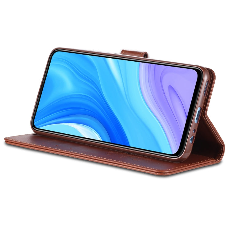For Huawei Enjoy 10 Plus / P Smart Z AZNS Sheepskin Texture Horizontal Flip Leather Case with Holder & Card Slots & Wallet(Brown)