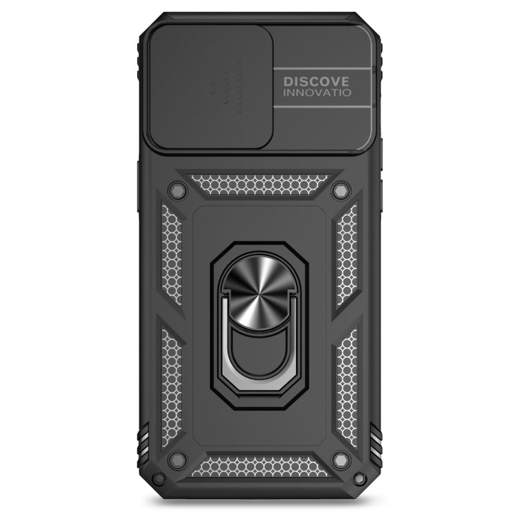 For iPhone 15 Pro Sliding Camshield Holder Phone Case(Black)