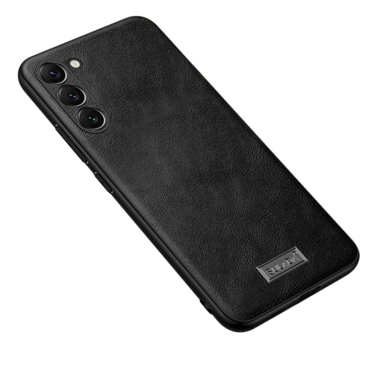 SULADA Shockproof TPU Hybrid Handmade Leather Phone Case, For Samsung Galaxy S23 5G