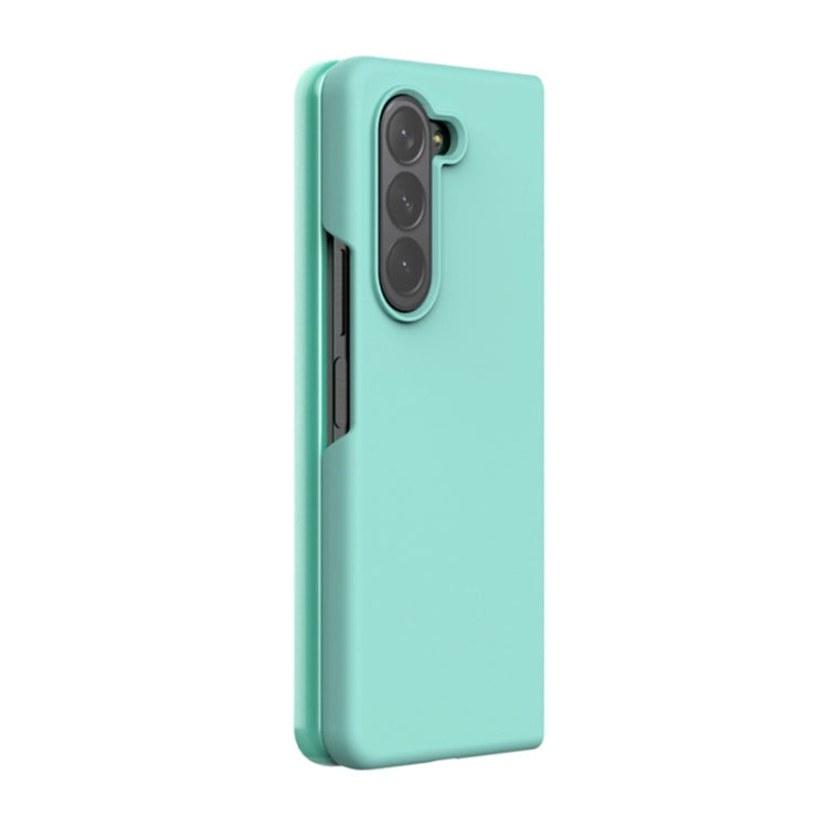 For Samsung Galaxy Z Fold5 Silicone Skin Feel Folding Phone Case(Black)