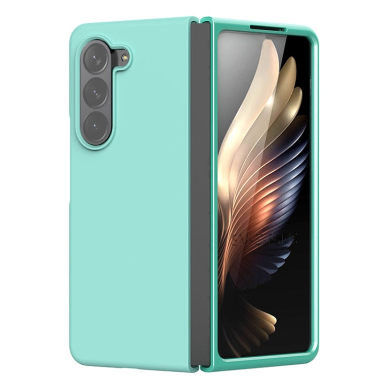 For Samsung Galaxy Z Fold5 Silicone Skin Feel Folding Phone Case(Black)