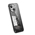 For iPhone 14 Plus SULADA Electroplated Transparent Glittery TPU Phone Case(Black)