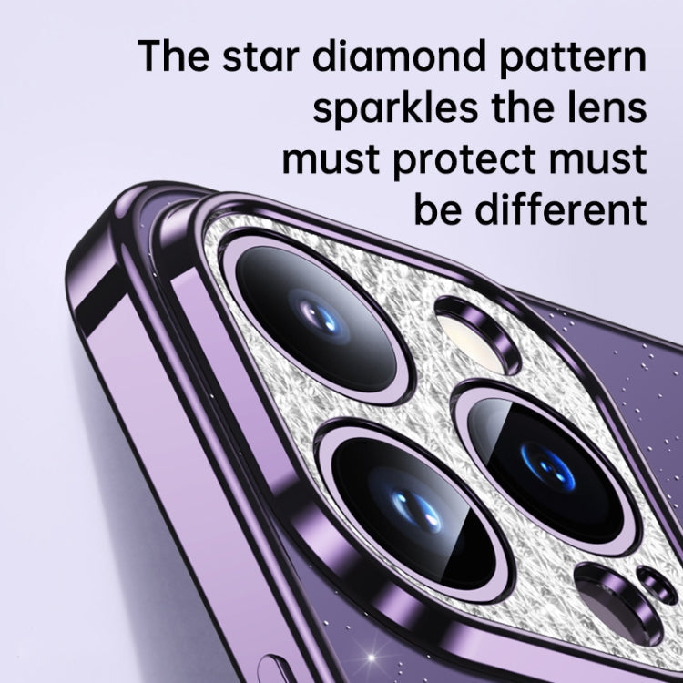 For iPhone 11 SULADA Electroplated Transparent Glittery TPU Phone Case(Silver)