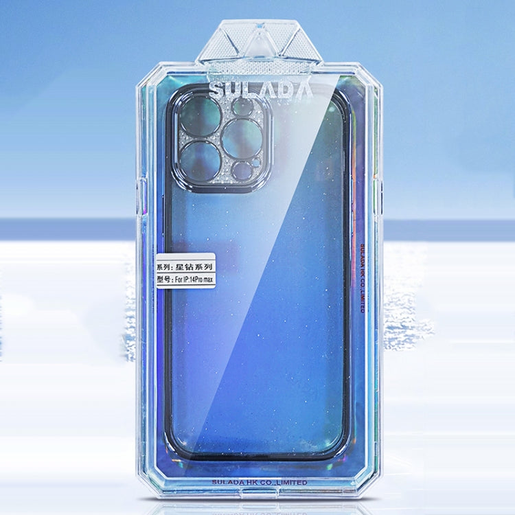 For iPhone 11 SULADA Electroplated Transparent Glittery TPU Phone Case(Silver)