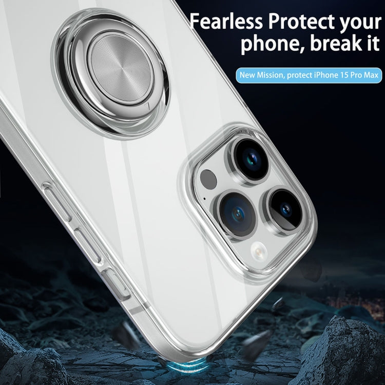 For iPhone 11 Pro Ring Holder TPU Phone Case(Transparent)