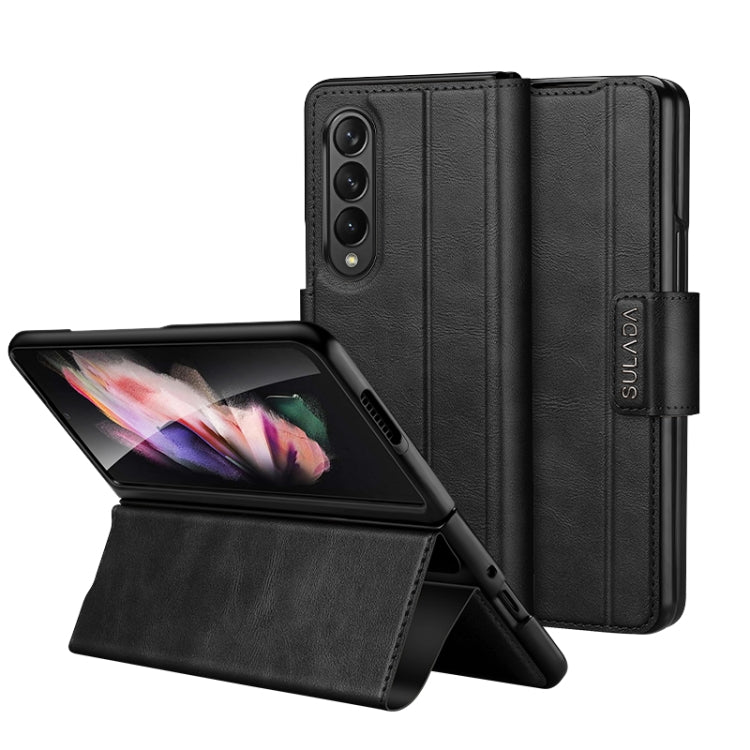 SULADA All-inclusive Magnetic Snap Flip Leather Phone Case, For Samsung Galaxy Z Fold2 / W21
