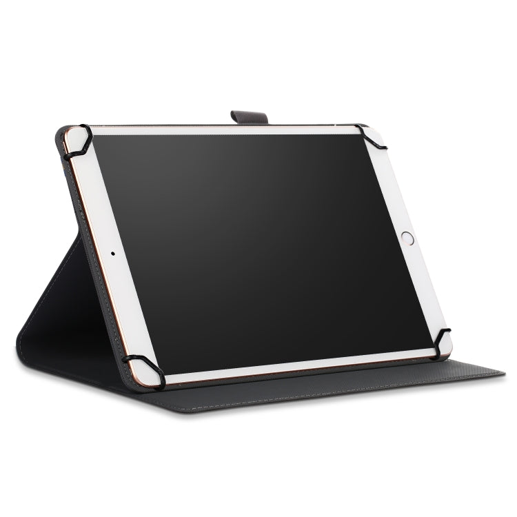 For 9-11 inch Marble Cloth Texture Horizontal Flip Universal Tablet PC Leather Case with Pen Slot & Holder(Sky Blue)