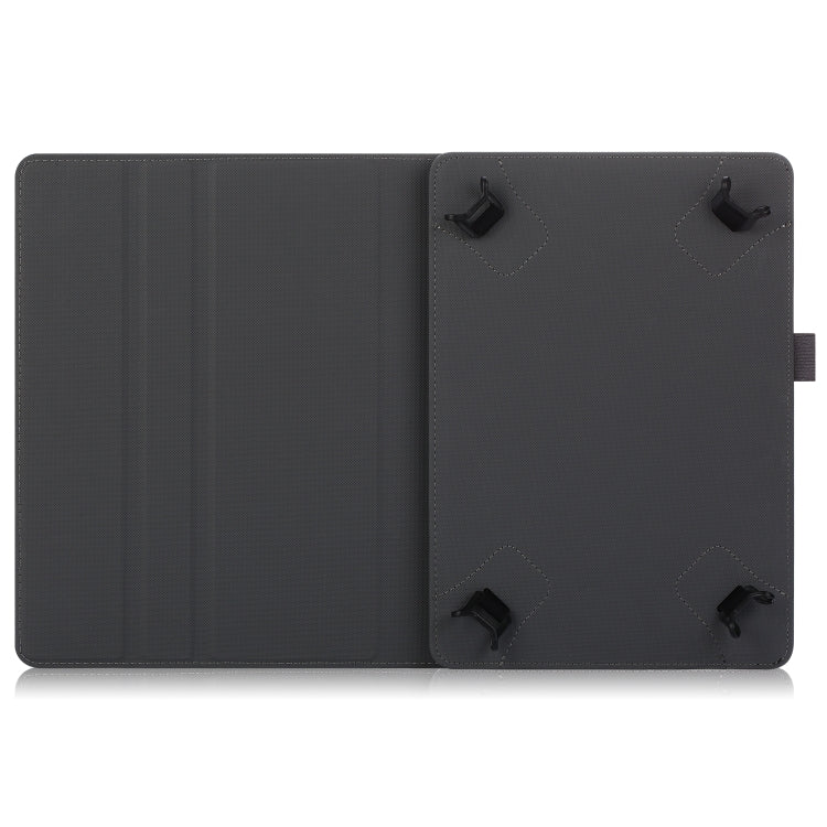 For 9-11 inch Marble Cloth Texture Horizontal Flip Universal Tablet PC Leather Case with Pen Slot & Holder(Sky Blue)