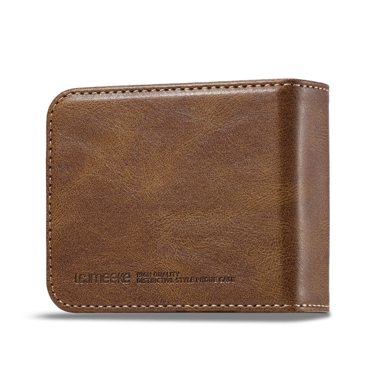 For Samsung Galaxy Z Flip5 LC.IMEEKE RFID Anti-theft Leather Phone Case(Brown)