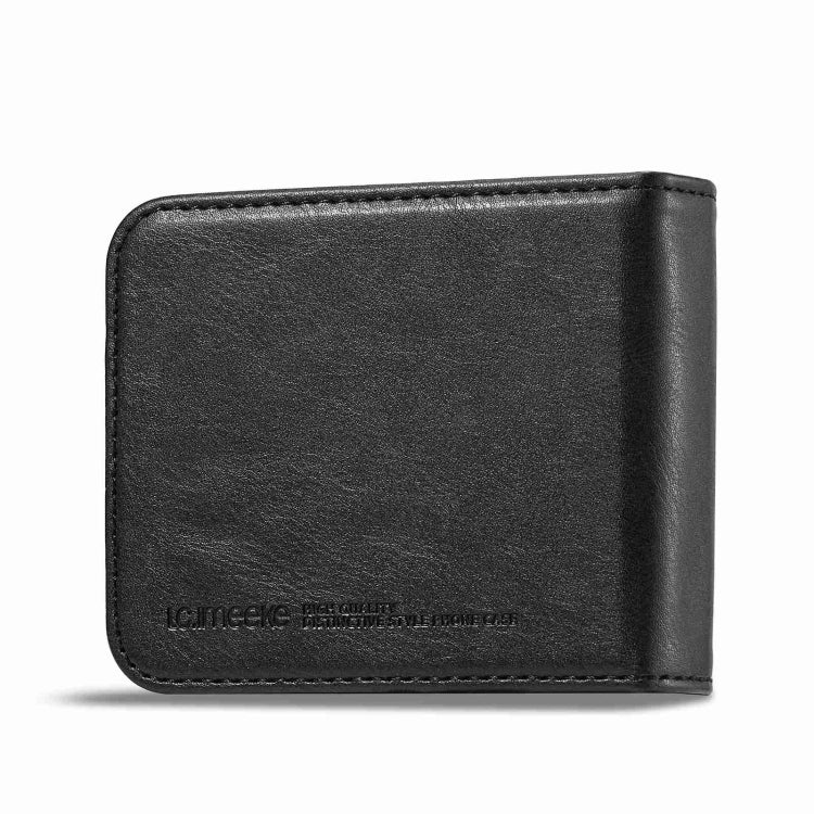 For Samsung Galaxy Z Flip5 LC.IMEEKE RFID Anti-theft Leather Phone Case(Black)