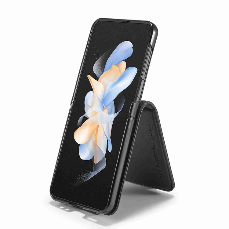 For Samsung Galaxy Z Flip5 LC.IMEEKE RFID Anti-theft Leather Phone Case(Black)
