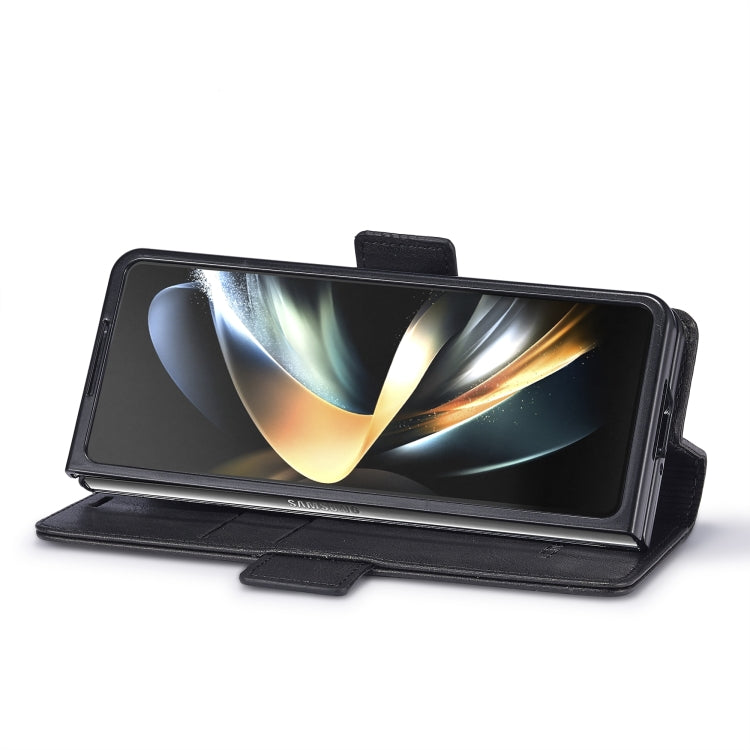 For Samsung Galaxy Z Fold5 LC.IMEEKE RFID Anti-theft Leather Phone Case(Black)