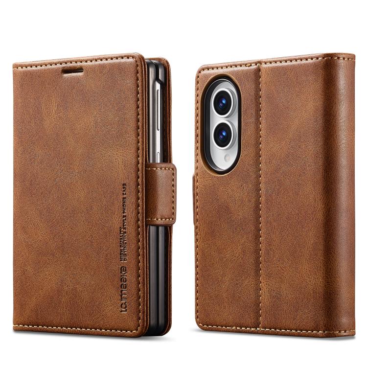 LC.IMEEKE RFID Anti-theft Leather Phone Case, For Galaxy Z Fold8 Ultra 5G, For Galaxy Z Flip8 5G, For Samsung Galaxy Z Flip6 / Flip7 FE, For Samsung Galaxy Z Fold7 5G, For Samsung Galaxy Z Flip7 5G, For Samsung Galaxy Z Fold6 5G