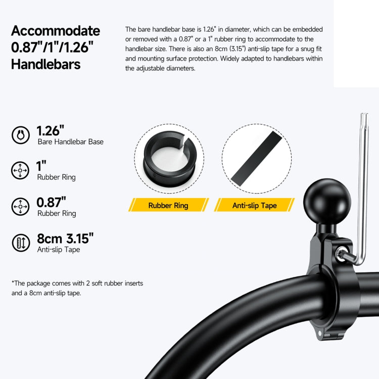 Ulefone Armor Mount Pro AM01 Universal Bicycle Handle Phone Holder, AM01