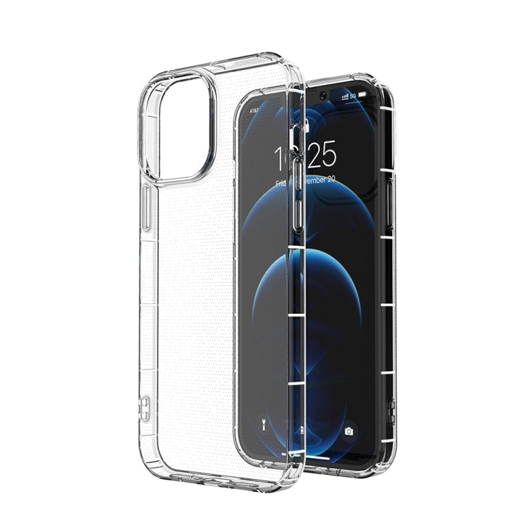 For iPhone 15 Pro Max Airbag Four-Corner Full Coverage Shockproof TPU Phone Case(Transparent)