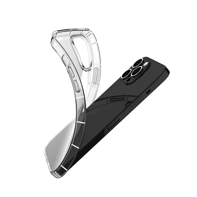 For iPhone 15 Pro Max Airbag Four-Corner Full Coverage Shockproof TPU Phone Case(Transparent)