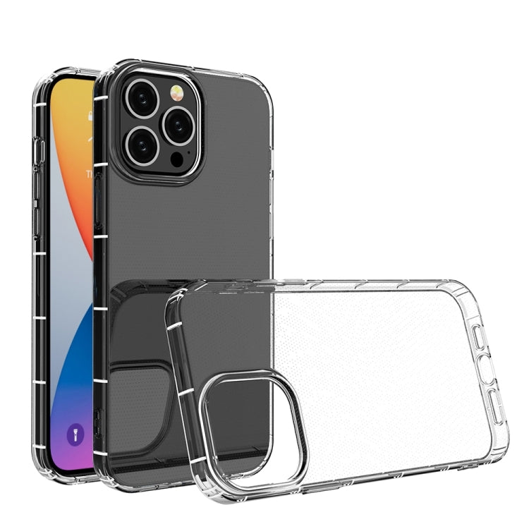 For iPhone 15 Pro Airbag Four-Corner Full Coverage Shockproof TPU Phone Case(Transparent)