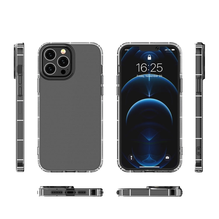 For iPhone 15 Pro Airbag Four-Corner Full Coverage Shockproof TPU Phone Case(Transparent)