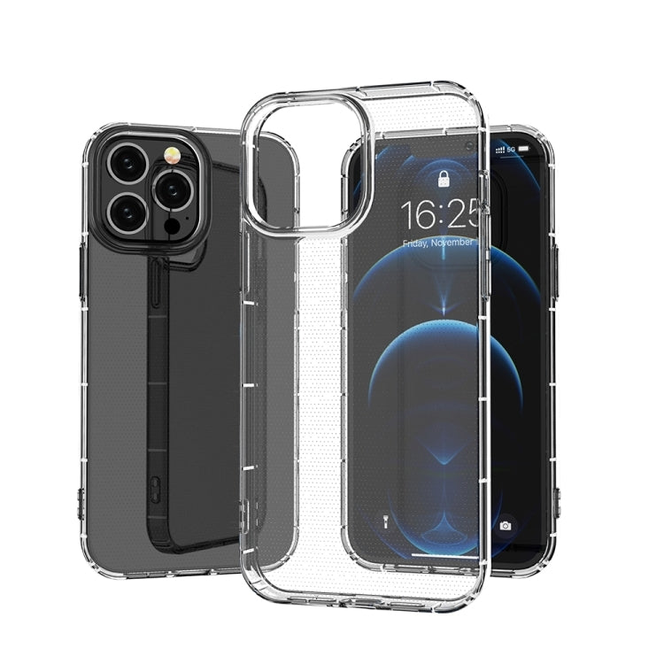 For iPhone 15 Pro Airbag Four-Corner Full Coverage Shockproof TPU Phone Case(Transparent)
