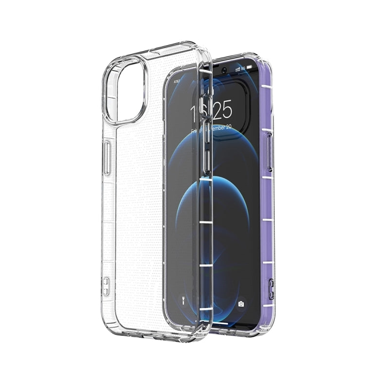 For iPhone 15 Plus Airbag Four-Corner Full Coverage Shockproof TPU Phone Case(Transparent)