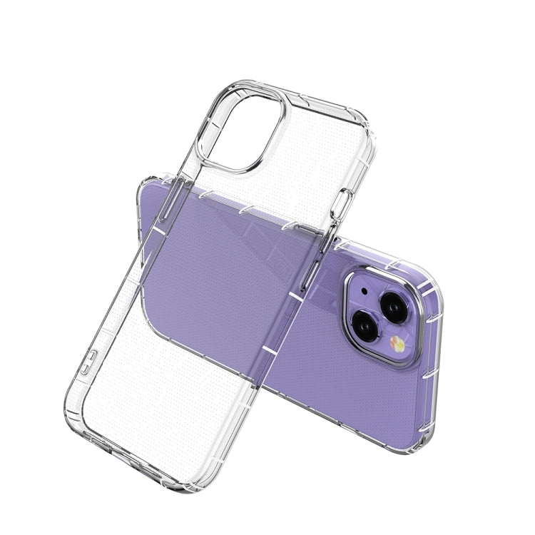 For iPhone 15 Plus Airbag Four-Corner Full Coverage Shockproof TPU Phone Case(Transparent)