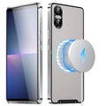 For Sony Xperia 5 V Frosted Metal MagSafe Magnetic Phone Case(Silver)