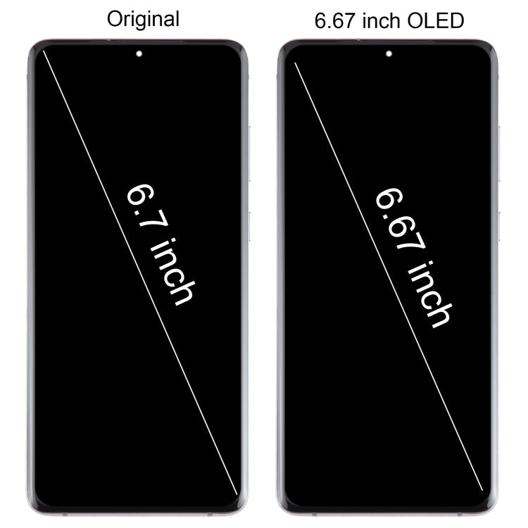 For Samsung Galaxy S20+ 4G/5G SM-G985/986 6.67 inch OLED LCD Screen Digitizer Full Assembly with Frame(Black)